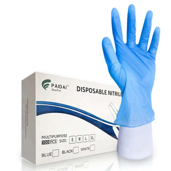 Disposable Surgical Powder Free Nitrile Gloves Non Powder Embroidery Beauty Factory Work Tattoo Oil-Proof Anti Slip Thick Nitrile Gloves for Professional Salon Workers - Image 2