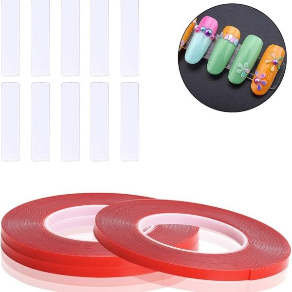DIY Clear Nail Art Adhesive Tape Invisible Transparent Double Sided Multipurpose Tape Double Tape Beauty & DIY Home Tool - Image 4