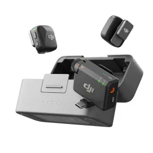 DJI MIC Mini (2 TX + 1RX) - Ultra-Light Wireless Microphone for Vlogging