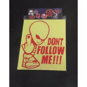Do Not Follow Me Sticker For Bike And Car - Fashion | Stickers | Decorative Items |