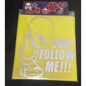 Do Not Follow Me Sticker For Bike And Car - Fashion | Stickers | Decorative Items |