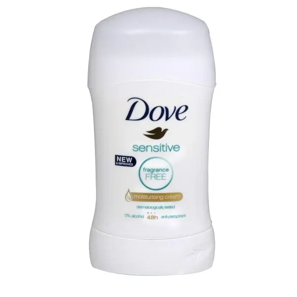 Dove Anti-Perspirant Unscented Deodorant Stick 40ml (Sensitive), Unisex