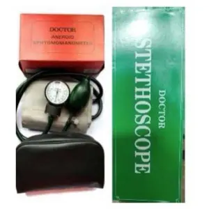 Doctor Aneroid Sphygmomanometer Velcro Cuff