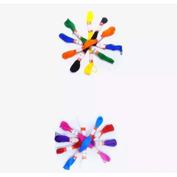 Doli Hand Embroidery Thread- Set No. 1 With Wooden Frame 10" Kit - Image 4