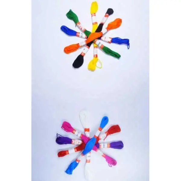 Doli Hand Embroidery Thread- Set No. 1 With Wooden Frame 10" Kit - Image 5