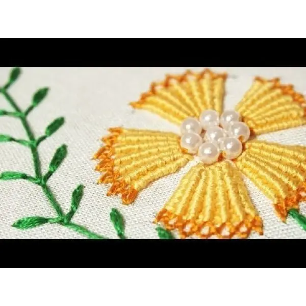 Doli Hand Embroidery Thread (SET NO.: 2) and Embroidery Wooden Frame/Ring/Chakka/Hoops 10" Kit Beautiful Premium Embroidery Cotton Threads - Image 4