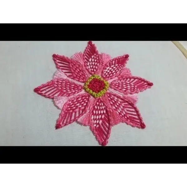 Doli Hand Embroidery Thread (SET NO.: 2) and Embroidery Wooden Frame/Ring/Chakka/Hoops 10" Kit Beautiful Premium Embroidery Cotton Threads - Image 5