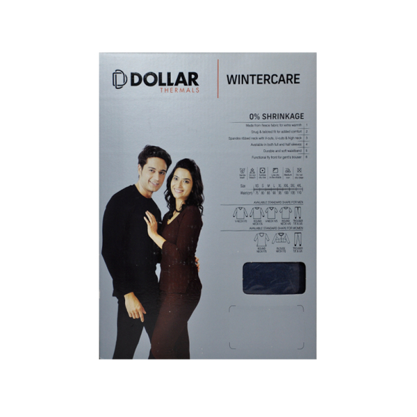 DOLLAR 0% Shrinkage Unisex Thermal Top and Bottom Set - Image 2