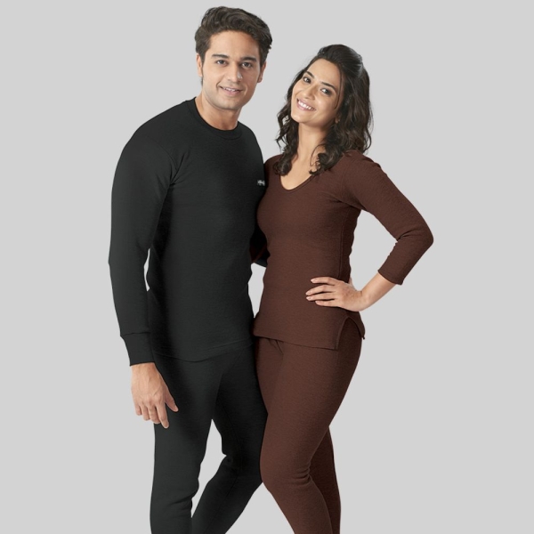 DOLLAR 0% Shrinkage Unisex Thermal Top and Bottom Set - Image 4