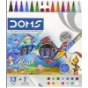 DOMS Brush Pens Super Soft Tip – 14 Vibrant Colors Set