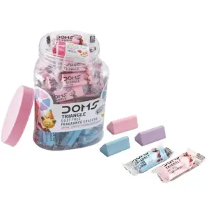 Doms Triangle Dust Free Fragrance Eraser (Set Of 5)