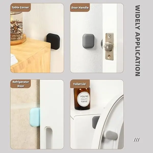 Door Stopper Silicone Door stopper Silicone Wall Protector - Pack of 3 - Image 4