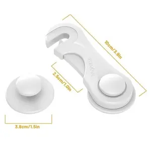 Double Door Cabinet Doors Pantry Closet Wardrobe Cupboard Drawers Baby Cabinet Lock Child Safety Cabinet Drawers