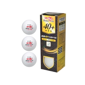 Double Fish 40+ Tennis White Ball (Pack Of 3)