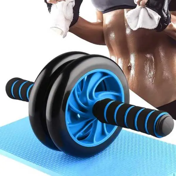 Double Fitness Gym Abdominal, Abs Wheel Roller Exercise Wheel, Abs Abdominal Exercise Wheel Roller - Image 4