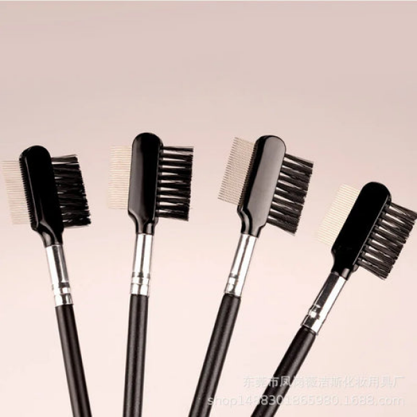 Double Sided Eye Brow Eyelash Brush Beauty Products DIY Makeup Accessories Beauty Salon Tool Mascara Comb Eyebrow Comb 2 In1 Eyebrow Brush and Comb - Image 3
