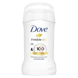 Dove Unisex Invisible Dry Stick Anti-Perspirant Deodorant Roll On 40Ml