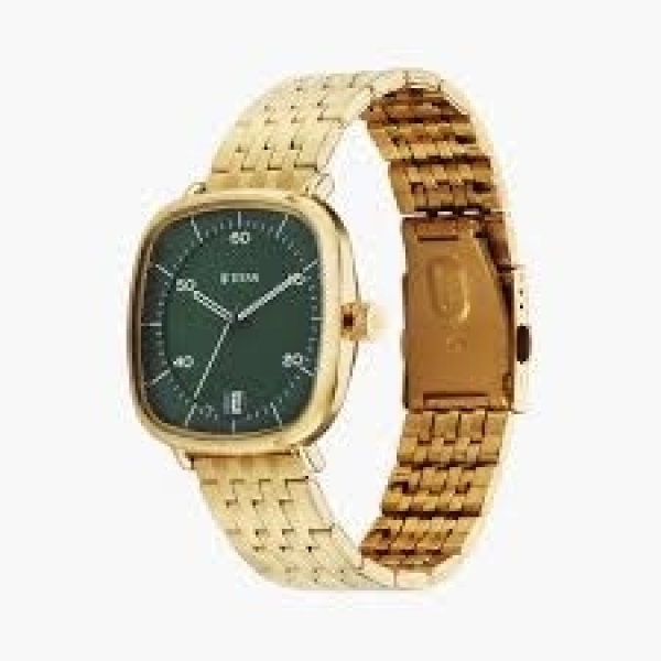 Titan Workwear Green Special Dial Golden Stainless Steel Analog Watch for Men - 1885YM02 - Image 2