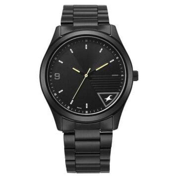 Fastrack Stunners Quartz Analog Black Dial Stainless Steel Strap Watch for Guys  3255NM02 - Image 6