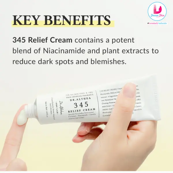 Dr Althea 345 Relief Cream [50ml] By Dream Skin Nepal - Image 3