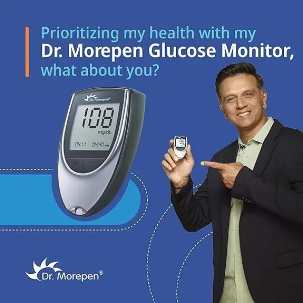 Dr Morpen Glucometer With 25 Strips & Lancet - Image 3