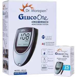 Dr Morpen Glucometer With 25 Strips & Lancet