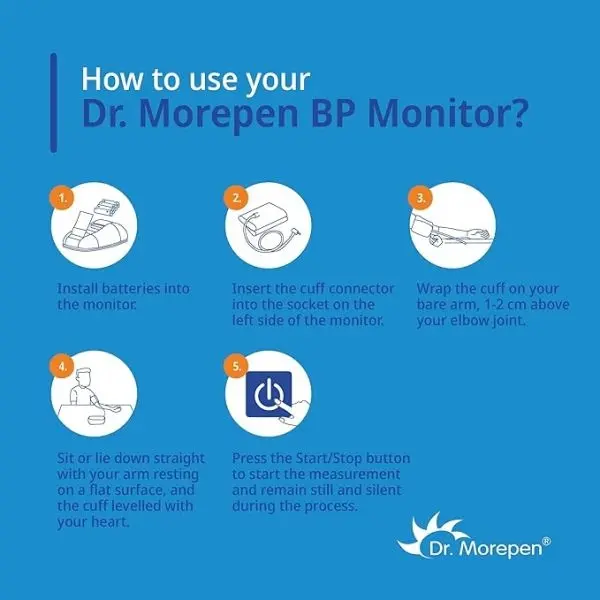 Dr. Morepen Automatic Blood Pressure Machine BP - 14 - Image 4