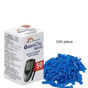 Dr. Morepen Glucometer 50 Strips With 100 Pieces Lancet 2 In 1