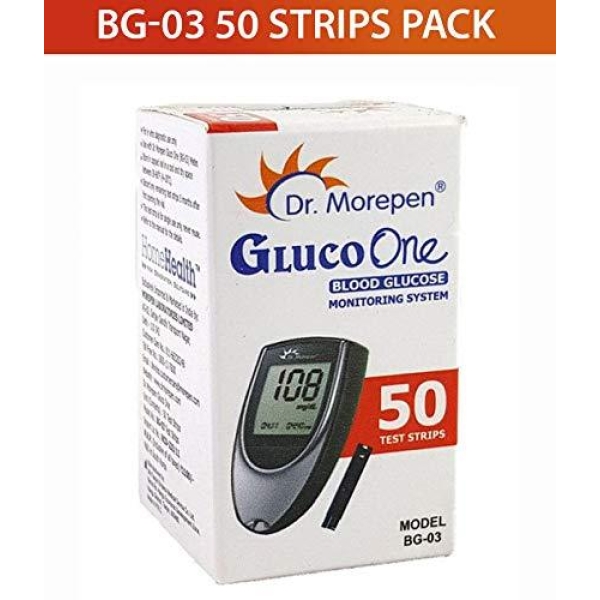 Dr. Morepen Glucometer Strips Pack Of 50 - Image 2
