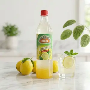 Druk Lemon Squash Refreshing Fruit Syrup ( 700ml )