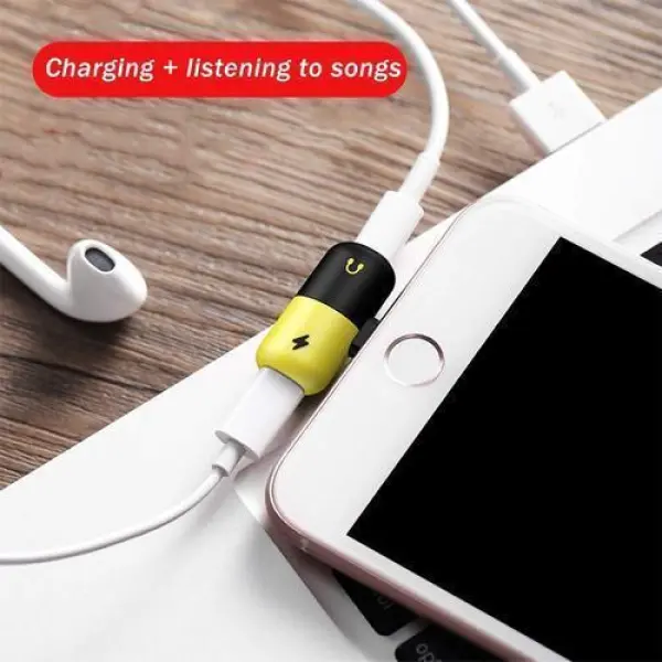 Dual Lightning Audio and Charge Splitter 2 in 1 Lightning Splitter Adapter - Image 3