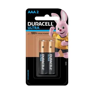 Duracell Ultra Alkaline 1.5V AAA Battery (Pack of 2)