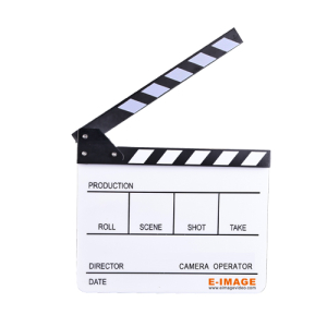 E-Image Acrylic ClapperBoard (L*W: 28*23.5cm) - White