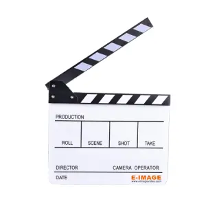 E-Image Acrylic ClapperBoard (L*W: 28*23.5cm) - White