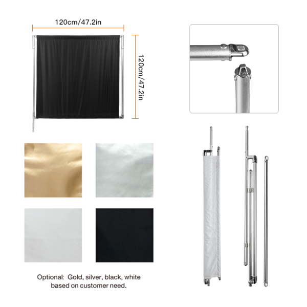 E-Image Collapsible Flag Panel 120*120cm (Fabric: Diffusion) - Image 2