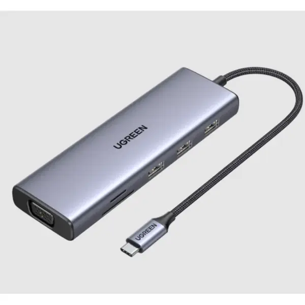 Ugreen 9-in-1 Usb-c Hub Docking Station Adapter (4k Hdmi,3*usb3.0 ,Sd,Tf,Vga,Gigabit Lan,Usb C Pd 100w) CM498-15600 - Image 5