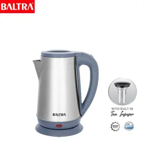 BALTRA Tea Filter Kettle | Elara Tea Filter Kettle |1.8 L|  BC 182 | Integrated tea basket for loose-leaf brewing | Removable stainless steel filter | Boil-dry & overheat protection | Cordless 360° base | 1500W