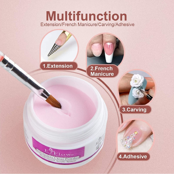 Polymer Powder for Professional Nail Technicians Nail Art Nail Extension Tool Acrylic Powder For Nails Nail Salon Beauty Salon Beauty Tool 30g - Image 4