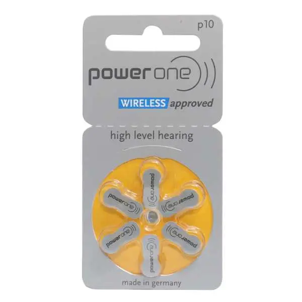 Power One P10 Wireless Approved Zinc Hearing Aid Batteries (6 Batteries set) - Image 3