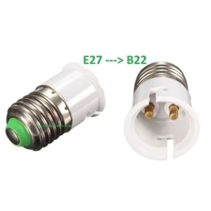 E27 to B22 Screw Base Socket Lamp Holder Light Bulb Converter Adapter-1 pcs