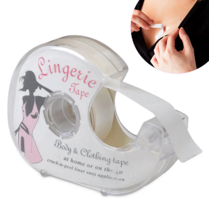 KOJA 5 Meters Double Sided Adhesive Safe Lingerie Tape Body Cloth Clear Bra Strip Medical Tape Women’s Bra