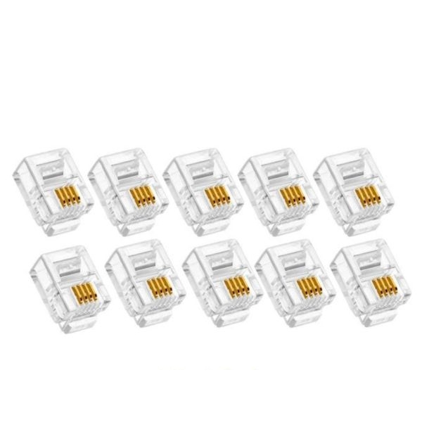Single pair Telephone Wire with 20 Pcs RJ11 Jack - Image 2
