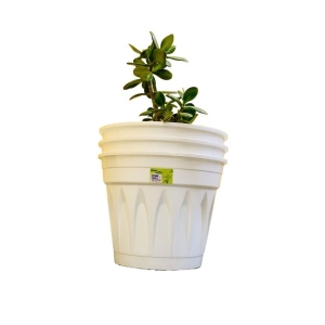 3pcs Multicolor Elegant Flower Pot / Planter 9 Inch For Indoor Outdoor With Plate