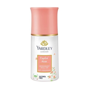 Yardley English Musk Roll On Deodorant | Alcohol-Free | 1.7oz (50ml