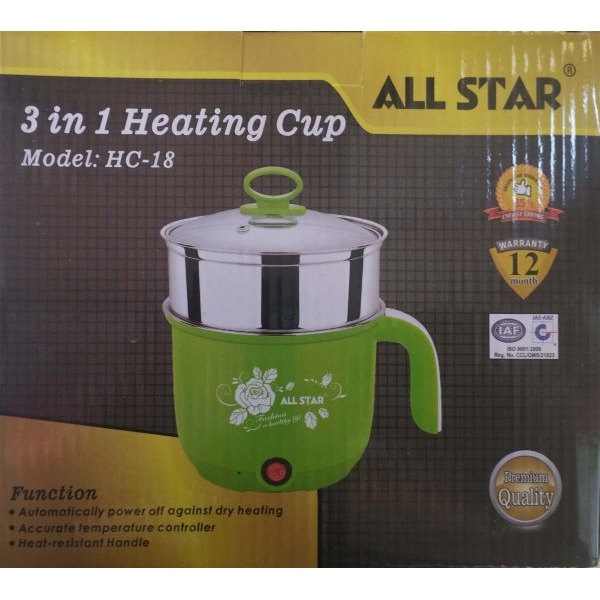 3 In 1 Multifunction Portable Electric Cooking Egg Boiler Steamer Rice Cooker Mo Mo Steamer - Image 2