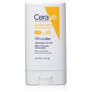 CeraVe Sunscreen stick spf 50 | 0.47 ounce | mineral sunscreen for kids & adults | fragrance free, 0.47 OZ, by Genuine Collection