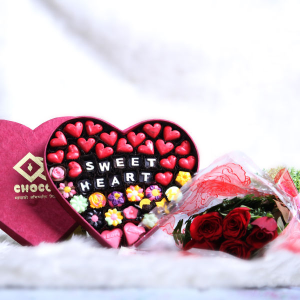 Valentine Heart Shaped Chocolate Box - Image 4