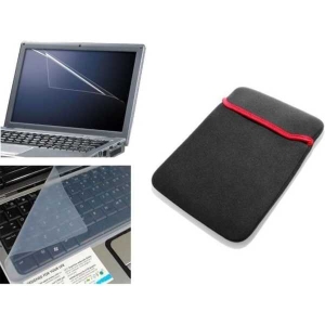 Combo Of Screen Guard + Keyboard Guard + Inner Bag For 14.6" Laptop