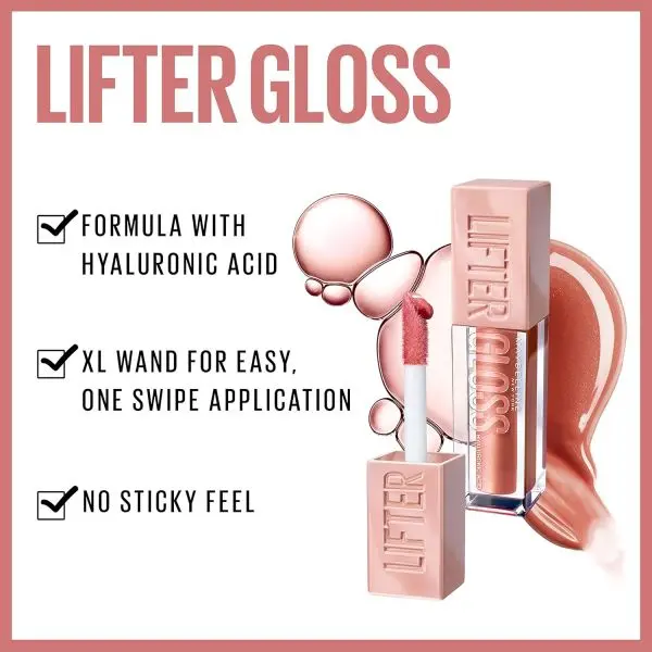 Maybelline Lifter Gloss, Hydrating Lip Gloss - REEF 006, by Genuine Collection - Image 3