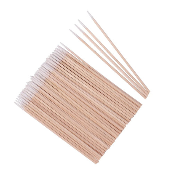 Soft Nylon Cotton Nail Cleaner Brush Nail Wood Cotton Swab Cleaning Micro Brush Beauty Tool - Image 5